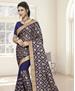 Picture of Admirable Navy Blue Georgette Saree