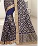 Picture of Admirable Navy Blue Georgette Saree
