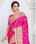 Picture of Good Looking Rani Pink Silk Saree
