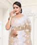 Picture of Enticing Beige Net Saree