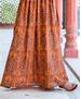 Picture of Beautiful Dark Coral Readymade Gown
