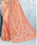 Picture of Admirable Peach Net Saree