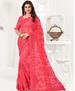 Picture of Sightly Dark Pink Net Saree