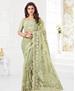 Picture of Marvelous Mint Green Net Saree