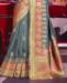 Picture of Magnificent Grey Silk Saree