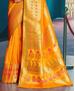 Picture of Excellent Musturd Yellow Silk Saree