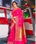 Picture of Alluring Rani Pink Silk Saree