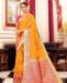 Picture of Graceful Musturd Yellow Silk Saree