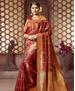 Picture of Sightly Maroon Silk Saree