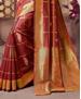 Picture of Sightly Maroon Silk Saree