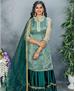 Picture of Fascinating C Green Straight Cut Salwar Kameez