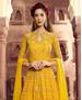 Picture of Statuesque Yellow Anarkali Salwar Kameez