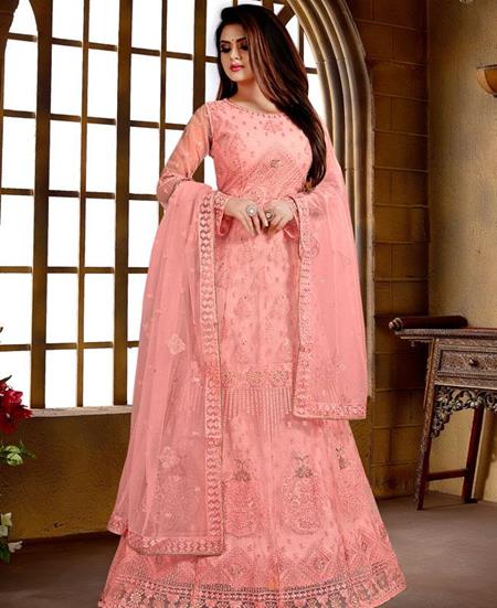 Picture of Fascinating Pink Anarkali Salwar Kameez