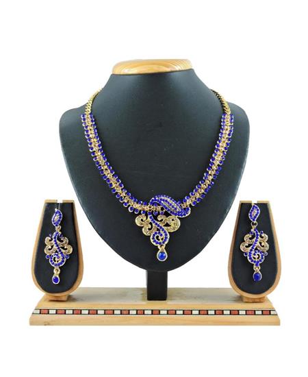 Picture of Stunning Blue Necklace Set