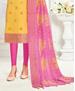 Picture of Classy Yellow Straight Cut Salwar Kameez