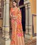 Picture of Classy Orange Silk Saree