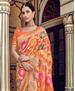 Picture of Classy Orange Silk Saree