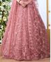 Picture of Lovely Dusty Peach Party Wear Gown