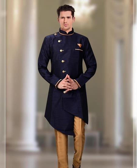 Picture of Amazing Navy Blue Indo Western