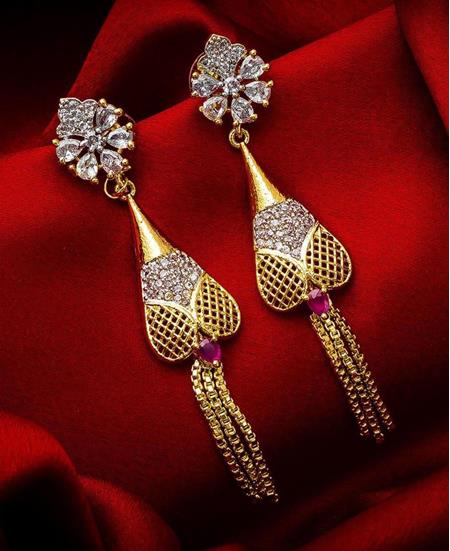 Picture of Shapely Golden Earrings