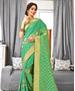 Picture of Shapely Green Silk Saree