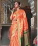 Picture of Lovely Orange Silk Saree