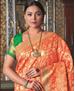 Picture of Lovely Orange Silk Saree