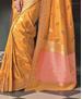 Picture of Delightful Yellow Silk Saree
