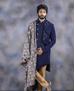 Picture of Excellent Navy Blue Indo Western
