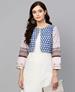 Picture of Charming White & Blue Kurtis & Tunic