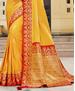 Picture of Pretty Yellow Fashion Saree