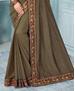 Picture of Taking Dusty Brown Silk Saree