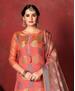Picture of Comely Dark Peach Straight Cut Salwar Kameez