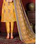 Picture of Exquisite Musturd Yellow Straight Cut Salwar Kameez