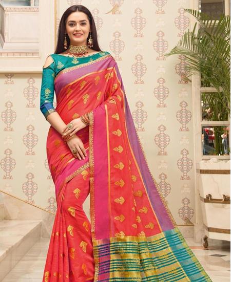 Picture of Pleasing Dark Pink Casual Saree