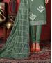 Picture of Gorgeous Teal Green Straight Cut Salwar Kameez