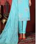 Picture of Comely Sky Blue Straight Cut Salwar Kameez