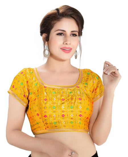 Picture of Nice Yellow Designer Blouse