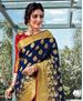 Picture of Delightful Navy Blue Casual Saree