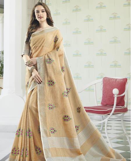 Picture of Taking Light Musterd Casual Saree