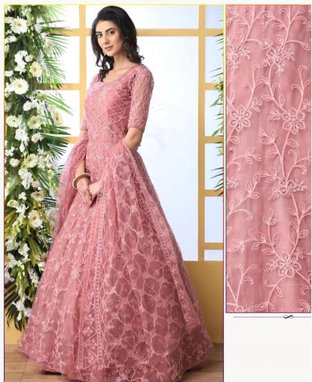 Picture of Comely Pink Party Wear Gown