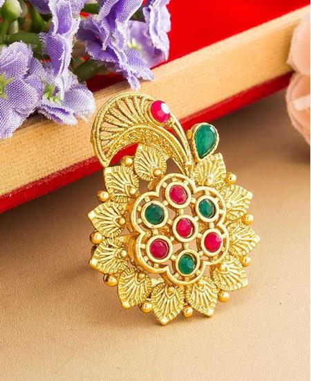 Picture of Delightful Golden Adjustable Ring