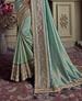 Picture of Grand Two Tone Blue Casual Saree