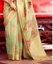Picture of Comely Parrot Silk Saree