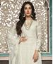 Picture of Good Looking White Straight Cut Salwar Kameez