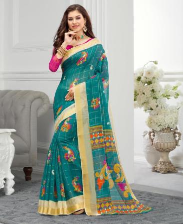 Picture of Beauteous Blue Casual Saree