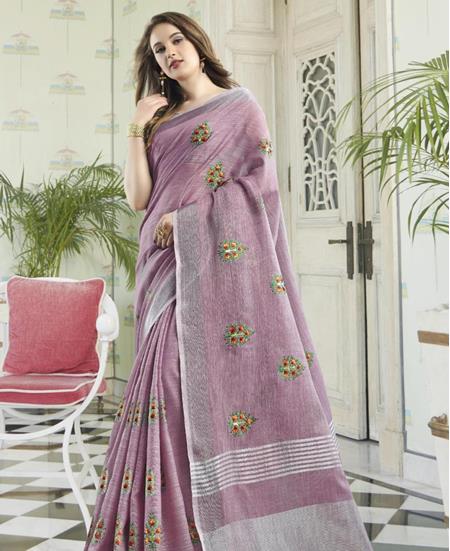 Picture of Shapely Light Purple Casual Saree