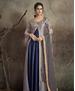Picture of Ravishing Grey+blue Readymade Gown