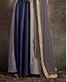 Picture of Ravishing Grey+blue Readymade Gown