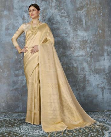 Picture of Stunning Gold Casual Saree
